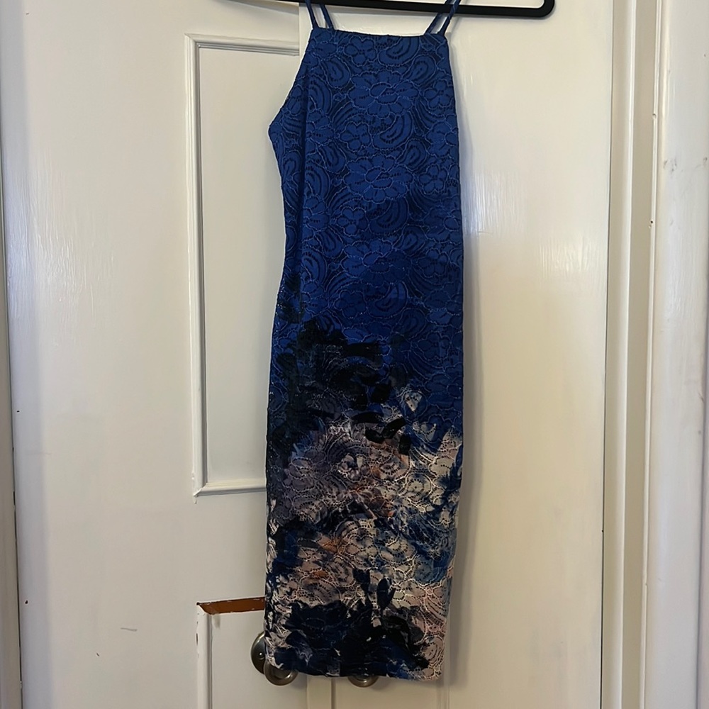 Guess floral wedding guest dress
